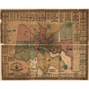  1856 map of Baltimore, Maryland
