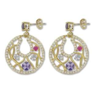   CZ Cubic Zirconia Crystal Stones Singer Jewelry Earrings Gift Boxed