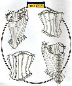 Medieval/Gothic Stays Corset SEWING PATTERN Wedding  