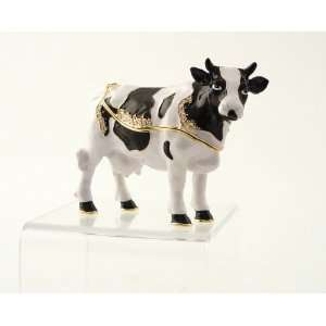  Cow bejeweled jewelry box: Home & Kitchen