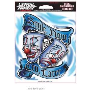  Pilot Smile Now Cry Later Decal 5.5 x 7 LT 90111 2 