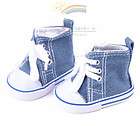 Cons Canvas Sneakers Shoes Glitter Silver for 18 American Girl dolls 