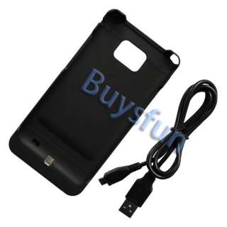 Extended Backup Battery Charger Hard Cover Case for Samsung Galaxy S2 