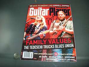   Tedeschi Signed Guitar Player Magazine Blues Allman Brothers  