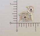   Pc. Matte Silver Oxidized Vintage Camera Charm Jewelry Finding