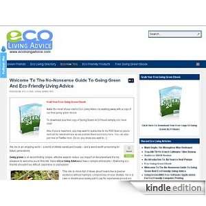  Eco Friendly Living Advice: Kindle Store: Richard Adams