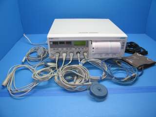 Philips Agilent HP 50 XM Fetal Monitor W/ 2 US & 1 Toco Transducers 