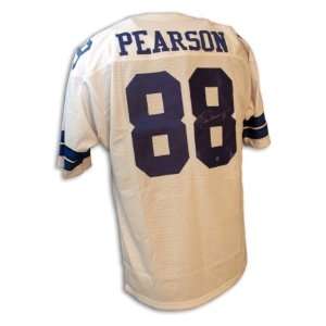  Drew Pearson Signed Dallas Cowboys t/b White Jersey 