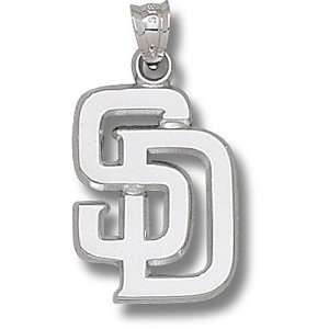  San Diego Padres MLB New Sd 1 Pendant (Silver): Sports 
