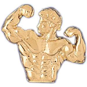   14K Gold Pendant Bodybuilding 3.5   Gram(s) CleverEve Jewelry
