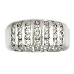  1 Carat Diamond 14k White Gold Anniversary Wedding Ring Jewelry