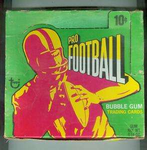 1971 TOPPS FOOTBALL WAX PACK DISPLAY BOX   VERY RARE !!  