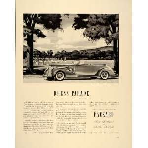  1938 Ad Packard Convertible Victoria West Point Cadets 