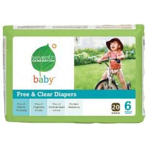  Seventh Generation   Baby Diapers Stage 6: (35+ lbs.) 20 