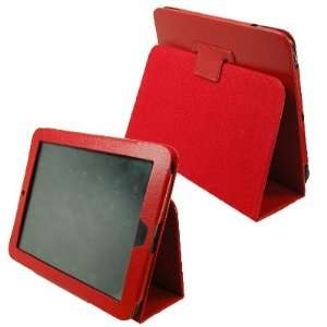   Video Stand Pouch Fitted Case for AT&T HP TouchPad, TouchPad 4G  Red