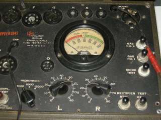   SIGNAL CORP HICKOK DYNAMIC MUTUAL CONDUCTANCE I 177 TUBE TESTER  