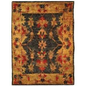 Safavieh Bohemian BOH316A Charcoal and Gold Country 4 x 6 Area Rug 