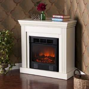   Convertible Petite Electric Fireplace in Ivory Furniture & Decor