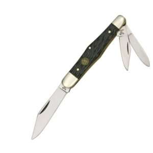 Hen & Rooster Knives 123BPB Whittler Pocket Knife with Black Pick Bone 