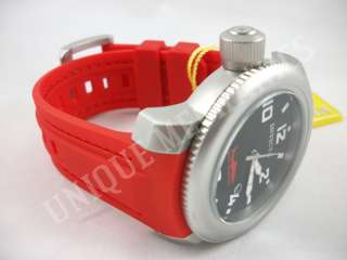 Invicta 1691 Sea Hunter Stainless Steel Red Watch  