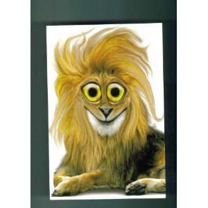 AMERICAN GREETINGS. TWISTED WILD WHISKERS BIRTHDAY CARD. LION ON FRONT 