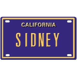   Sidney Mini Personalized California License Plate 