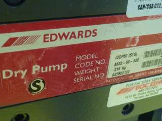Edwards iQDP80 QMB500 Dry Vacuum Pump AS IS  