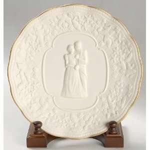 com Lenox China Wedding Promises Collection Bridal Plate & Wood Stand 