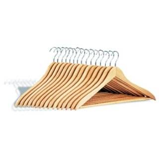 Organize It All 15 Pack Natural Dress Hanger with Wood Bar 4155