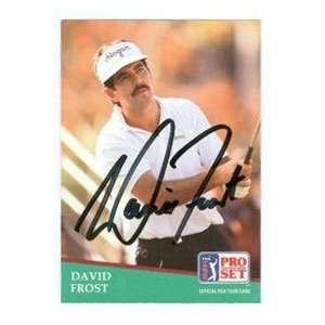 David Frost autographed Golf trading card  Sports 