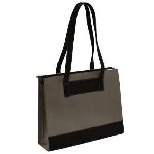  The Runway Leather & Twill Ladies Laptop Computer Tote Bag 