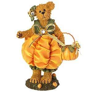  Boyds Bears October Flower of the Month Bearstone Figurine 