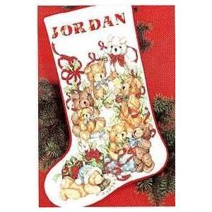   of Bears Stocking, Cross Stitch from Vermillion Arts, Crafts & Sewing
