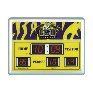   LSU Tigers 14x19 ScoreBoard/Clock/Therm