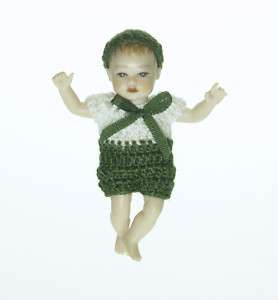 Heidi Ott 2 Dollhouse Miniature Baby Boy Doll #XB07  