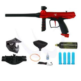   paintball marker gun red semi auto 68 caliber ultimate lightweight