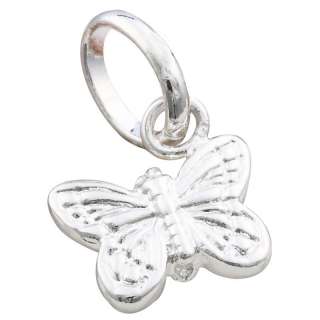 Free Ship Fine Silver Plated Butterfly Necklace Pendant  