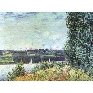   Art Sisley The Banks of the Seine. Wind Blowing, 1894.