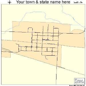  Street & Road Map of East Lynne, Missouri MO   Printed 