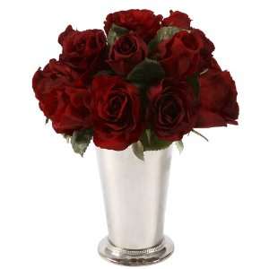  Jane Seymour 12 High Red Roses in Bud Vase: Home 