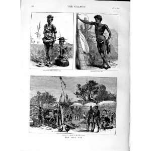   1879 Zulu War Kraal Tugela River Boombana King Girls: Home & Kitchen