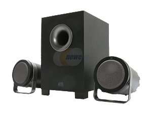Altec Lansing 2.1 Bass Speaker System BX1221 BXR1221   Black 3.5 mm 