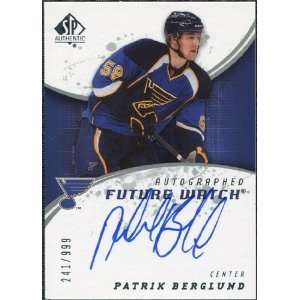   Future Watch #239 Patrik Berglund Autograph /999 Sports Collectibles