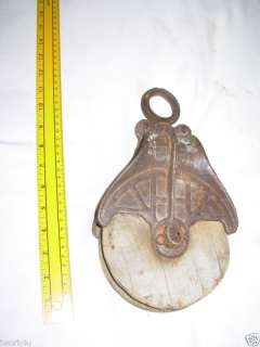 Myers OK # H299 Wood Wheel Block & Tackle Pulley  
