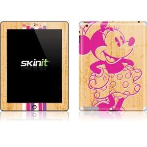   Minnie Pink & Purple Stripes Vinyl Skin for Apple iPad 2 Electronics