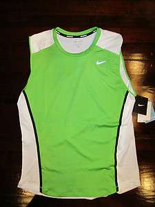 NWT MENS NIKE RUNNING SLEEVELESS SHIRT DRY FIT STAY COOL REFLECTIVE 