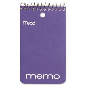  Memo Book, College Ruled, 3 x 5, Wirebound, Punched, 60 