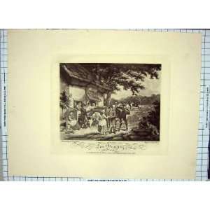  Fox Hunting The Going Out 1800 Morland Bell Print