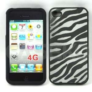  3d Zebra Design Hard Case for Apple Iphone4 Everything 