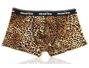 Sexy Men’s Leopard Print Underwear Boxers TRUNKS Briefs Shorts 